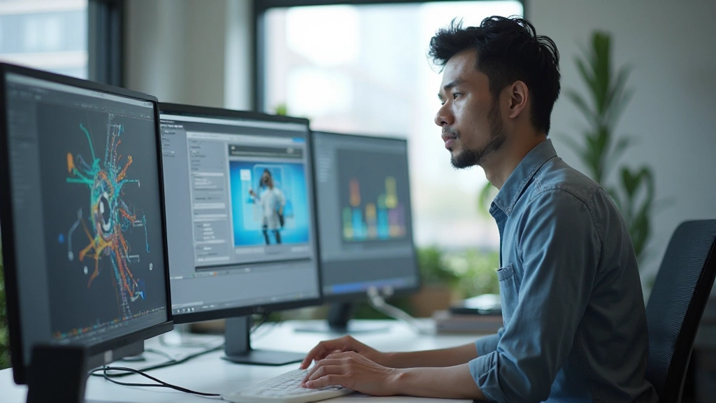 Collection of professional design software logos and interface elements representing modern creative tools